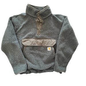 Men’s blue/gray Carhartt Fleece pullover size large